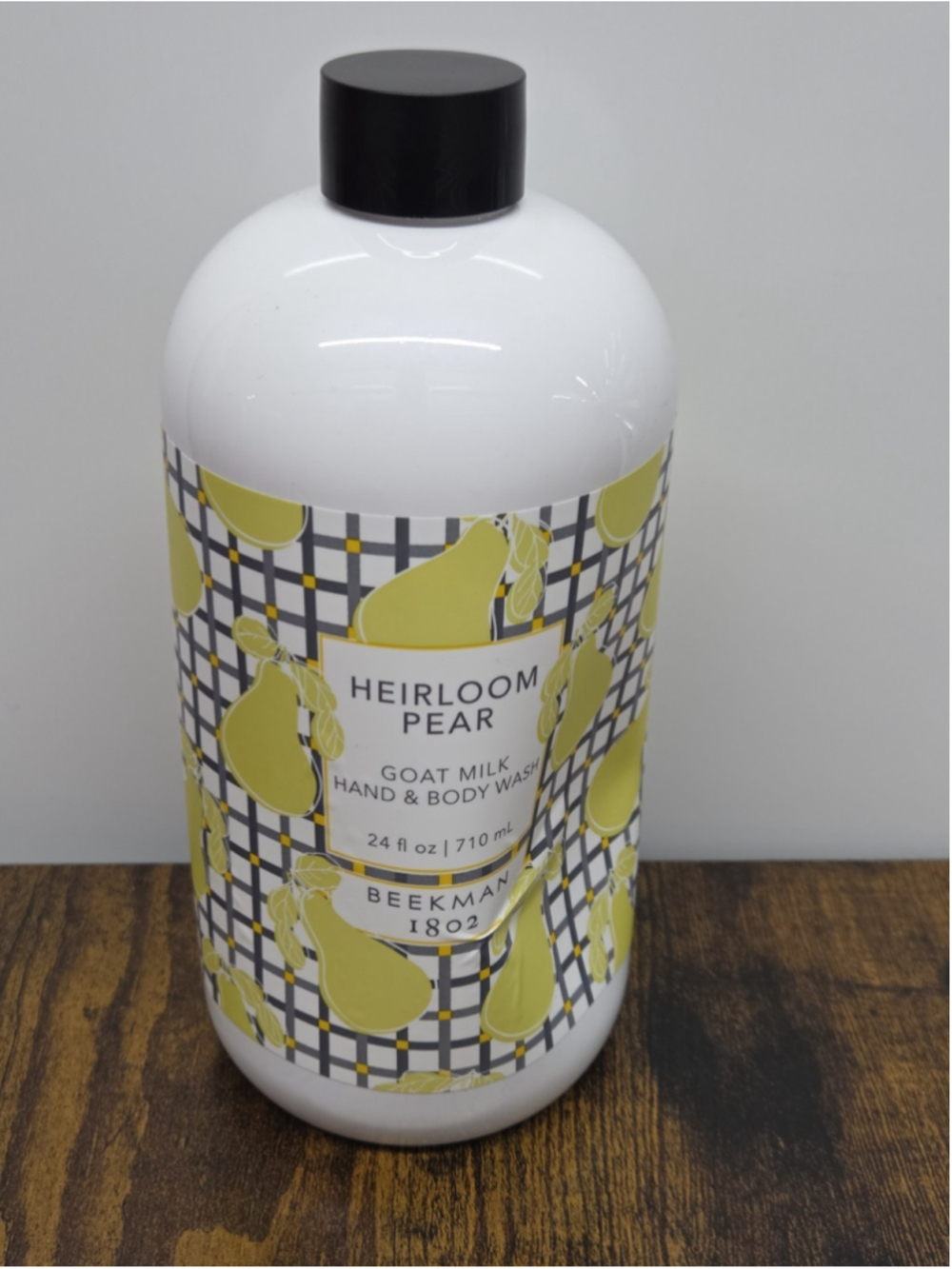 Beekman 1802 Goat Milk Hand & Body Wash 24 oz. Heirloom Pear- NEW-SEALED
